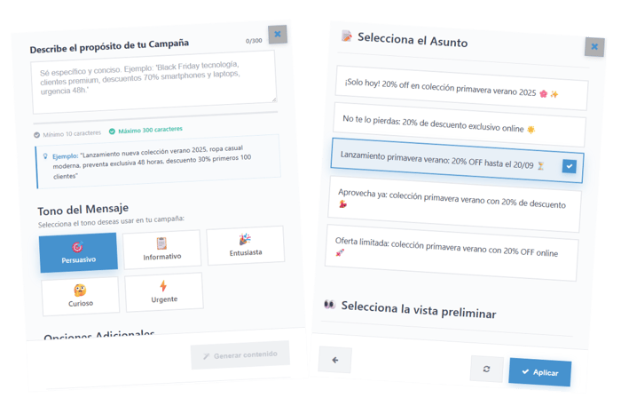 Ia en el editor de WoowUp